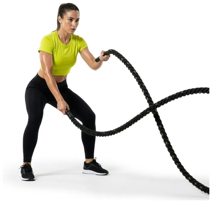 Канат тренувальний Actiget Battle Rope 9 м для кросфіту ACT0015 Black