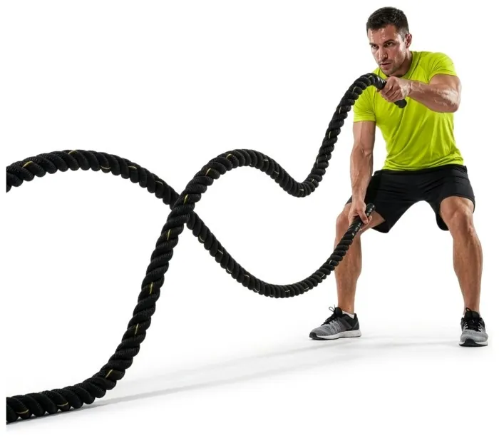 Канат тренувальний Actiget Battle Rope 9 м для кросфіту ACT0015 Black
