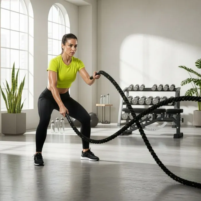 Канат тренувальний Actiget Battle Rope 9 м для кросфіту ACT0015 Black