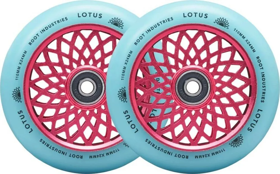 Колеса для трюкового самоката Root Lotus Pro 110mm (пара) - Pink/Isotope (FRD.046920)