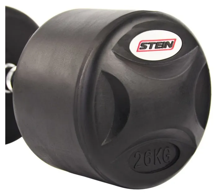 Гантель прорезиненный Stein 26 кг