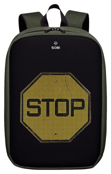 Рюкзак Sobi Pixel Max SB9703 Green с LED экраном