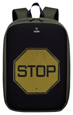 Рюкзак Sobi Pixel Max SB9703 Green с LED экраном