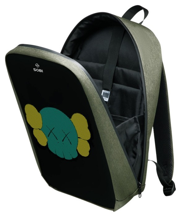 Рюкзак Sobi Pixel Max SB9703 Green с LED экраном