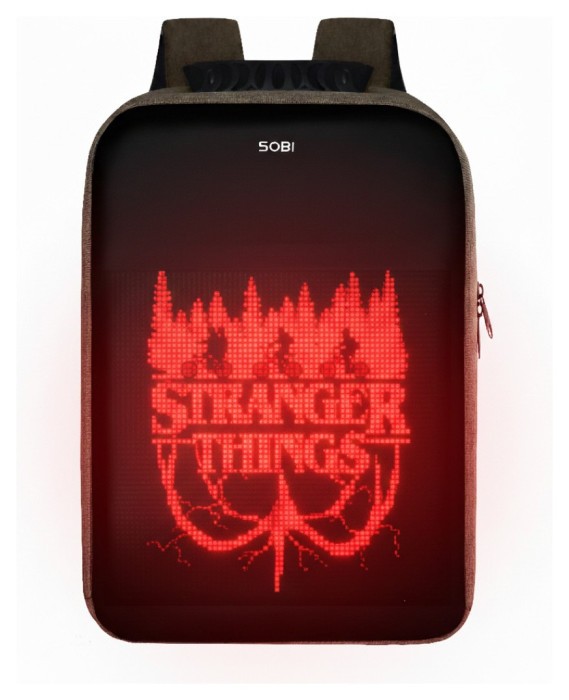 Рюкзак Sobi Pixel Max SB9703 Green з LED екраном, укр, укр