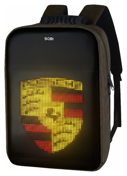 Рюкзак Sobi Pixel Max SB9703 Green з LED екраном, укр, укр