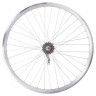 Колесо задн. VLT 28" AL 36H двуст. silver; Втулка червячн. SHUNFENG SF-CT01 на гайках Фото - 1