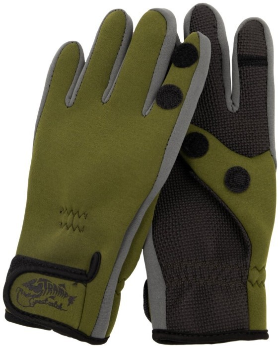 Перчатки TRAMP Effort неопреновые 1,5мм зеленые/серые UTRGB-002 L