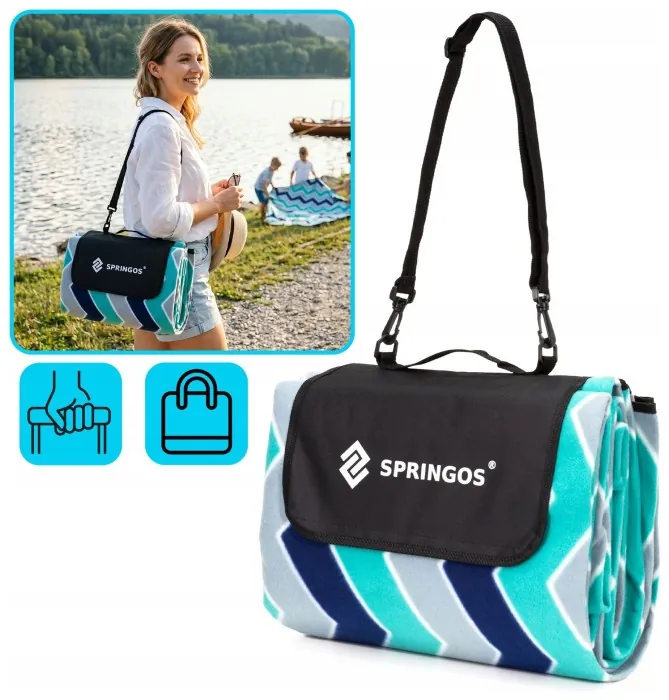 Коврик для пікніка та кемпінгу складаний Springos 220 x 180 см PM007
