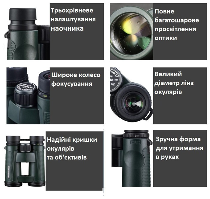 Бинокль Vanguard VEO HD 10x42 WP (VEO HD 1042)
