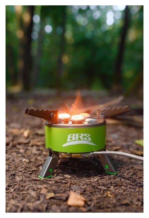 Набор Газовая горелка BRS-73 + Газовая резьбовая баллон Adimanti, 230гр