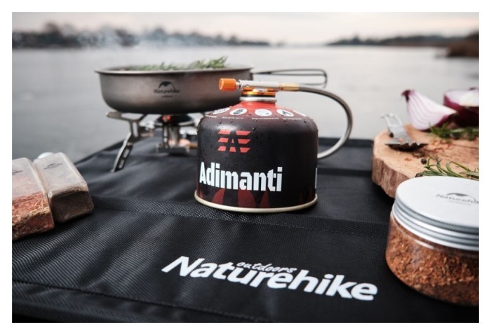 Набор Газовая горелка BRS-73 + Газовая резьбовая баллон Adimanti, 230гр