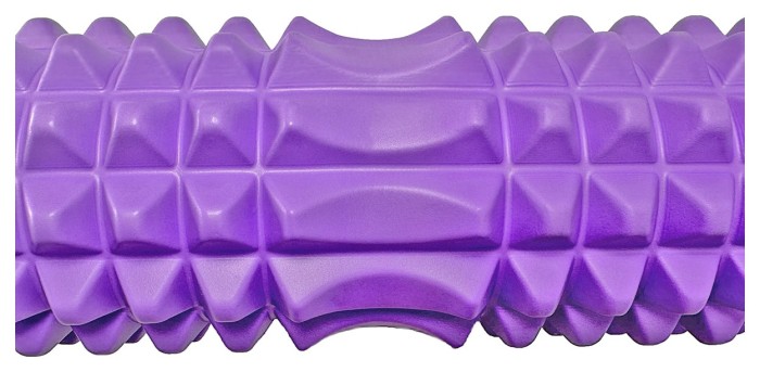 Масажний ролик EasyFit Grid Roller 33 см v.1.2 Фіолетовий