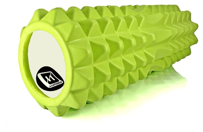 Масажний ролик EasyFit Grid Roller 33 см v.1.2 Фіолетовий, укр, укр