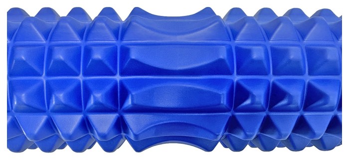 Масажний ролик EasyFit Grid Roller 33 см v.1.2 Фіолетовий, укр, укр