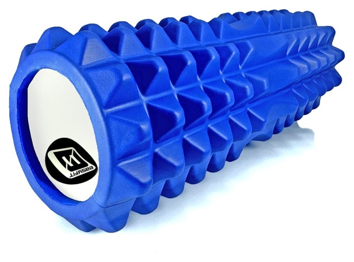 Масажний ролик EasyFit Grid Roller 33 см v.1.2 Фіолетовий, укр, укр