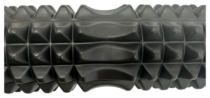 Масажний ролик EasyFit Grid Roller 33 см v.1.2 Фіолетовий, укр, укр