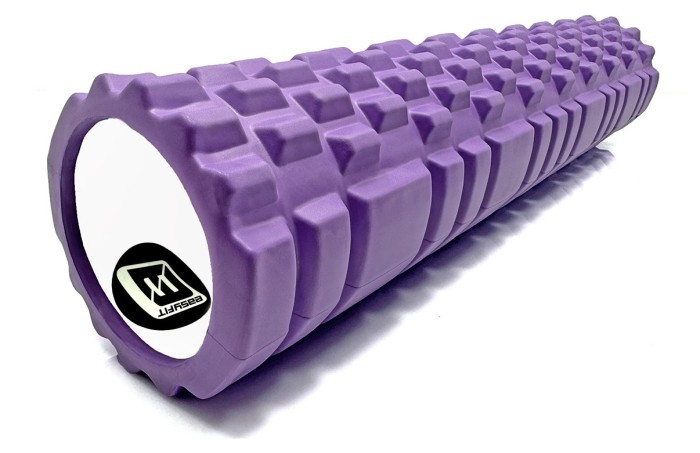 Масажний ролер EasyFit Grid Roller 60 см v.3.1 фіолетовий