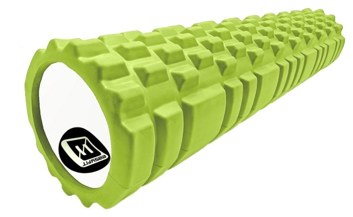 Масажний ролер EasyFit Grid Roller 60 см v.3.1 фіолетовий, укр, укр