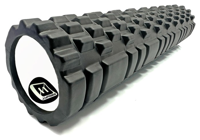 Масажний ролер EasyFit Grid Roller 60 см v.3.1 фіолетовий, укр, укр