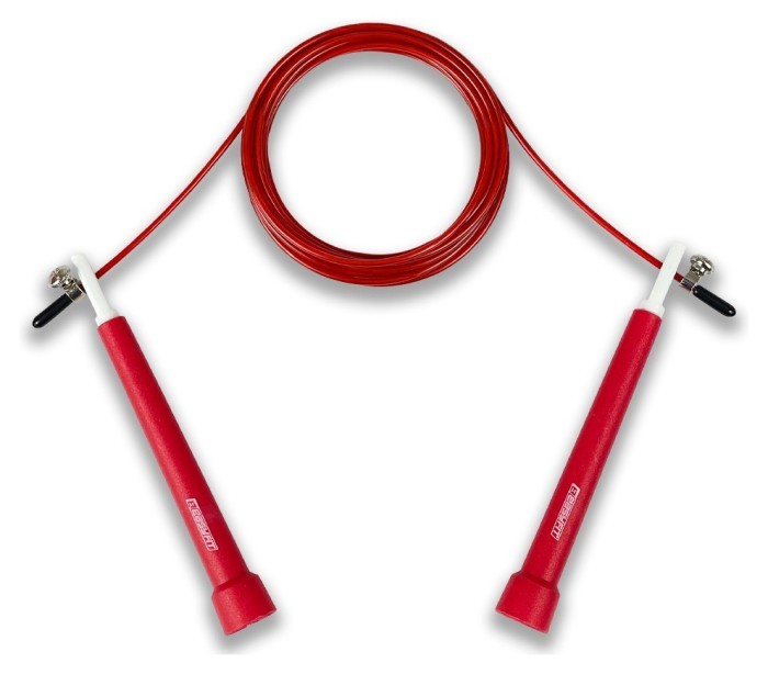 Швидкісна скакалка EasyFit Speed Cable Rope 3 м зі стальним тросом червона, укр, укр