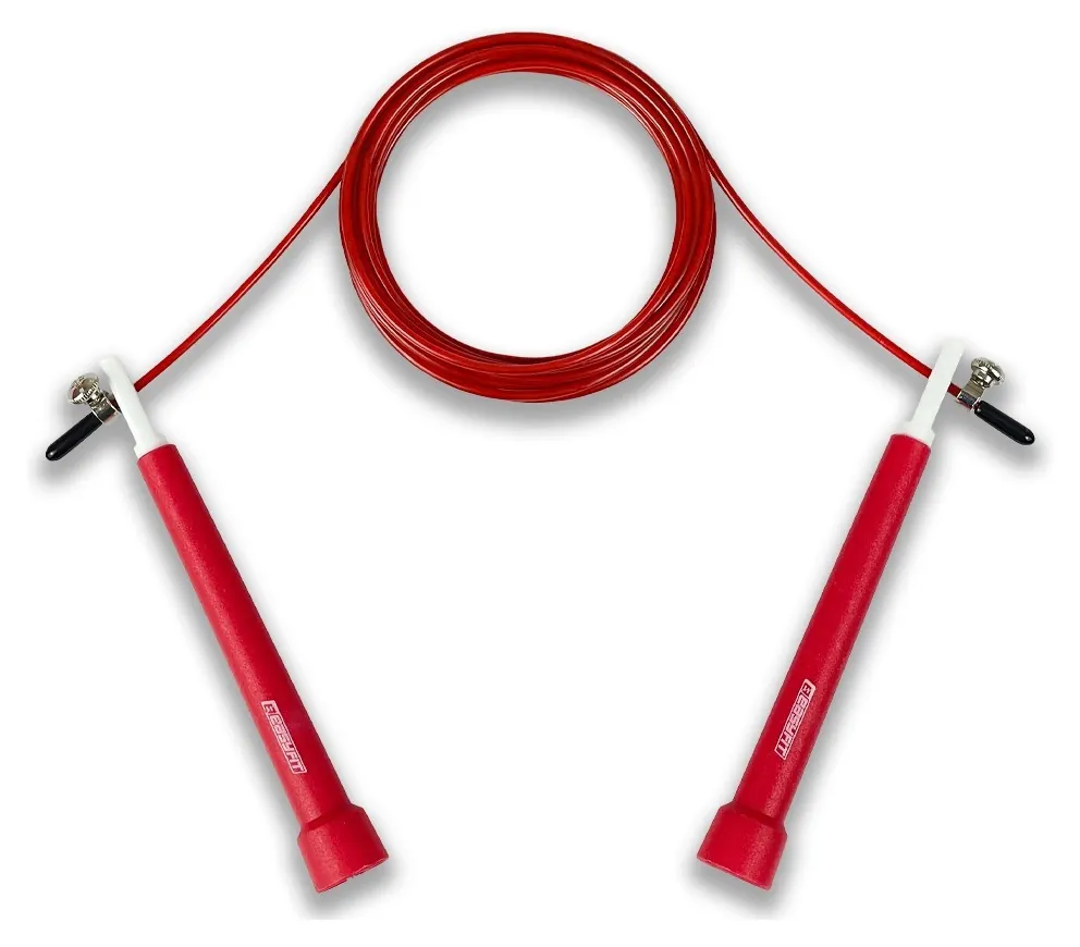 Швидкісна скакалка EasyFit Speed Cable Rope 3 м зі стальним тросом червона (Червоний)