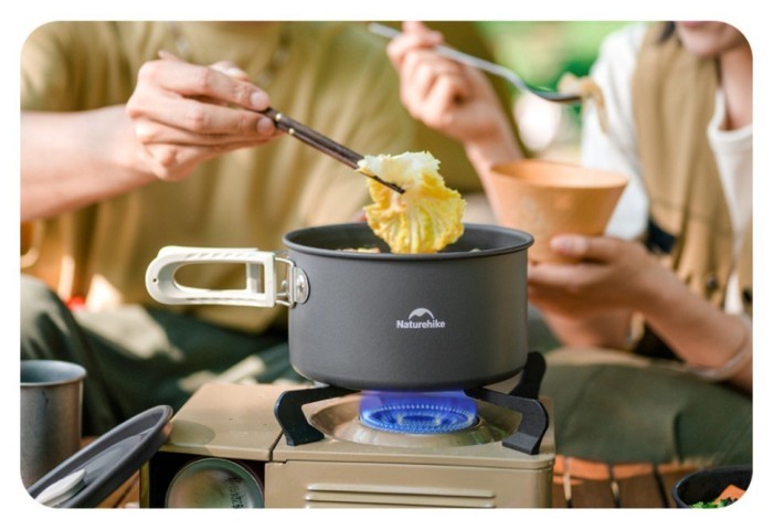 Кастрюля Naturehike CNK2450CF010, 1.7 л, алюминий