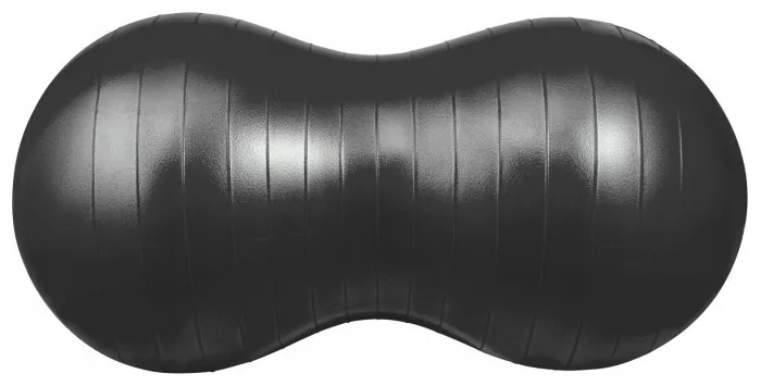 М'яч для фітнесу (арахіс) 4FIZJO Air Ball Peanut 45 x 90 см Anti-Burst Black (P-5907739312938)