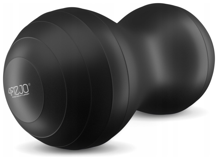 М'яч для фітнесу (арахіс) 4FIZJO Air Ball Peanut 45 x 90 см Anti-Burst Black (P-5907739312938)
