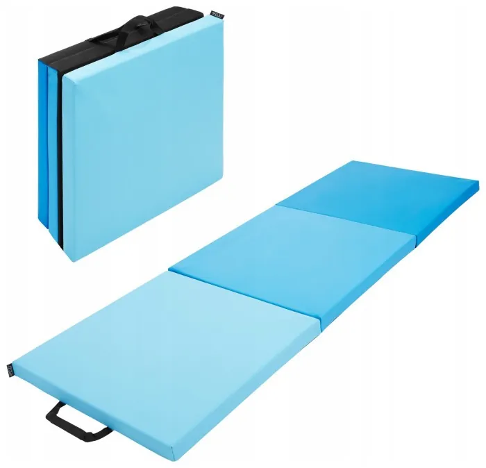 Мат гімнастичний складний 4FIZJO 180 x 60 x 5 см Blue/Sky Blue (P-5907739319685)