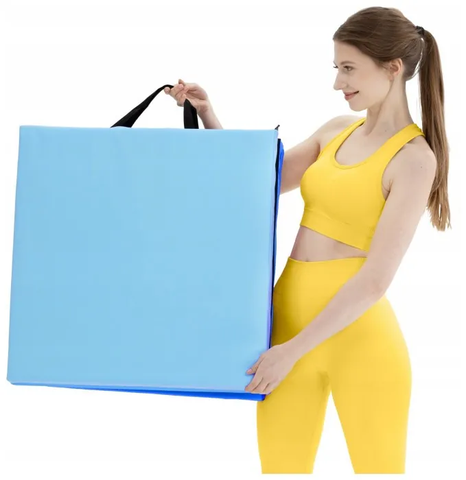 Мат гімнастичний складний 4FIZJO 180 x 60 x 5 см Blue/Sky Blue (P-5907739319685)