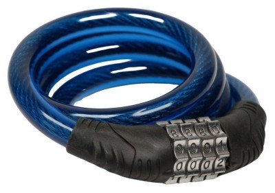 Замок тросовий кодовий VLT PJ-098 1000мм *12мм синій AM (брендоване пакування)