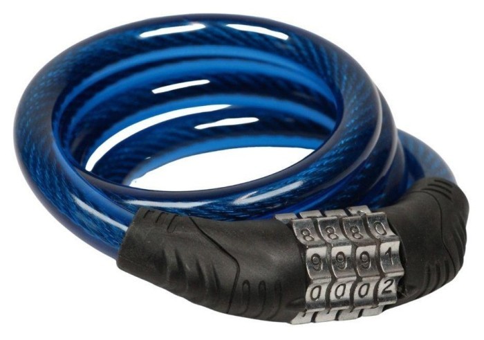 Замок тросовий кодовий VLT PJ-098 1000мм *12мм синій AM (брендоване пакування), укр, укр