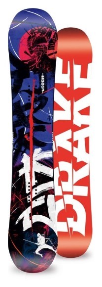 Сноуборд Drake SQUAD 157 Black/red/blue/white (76241008), укр