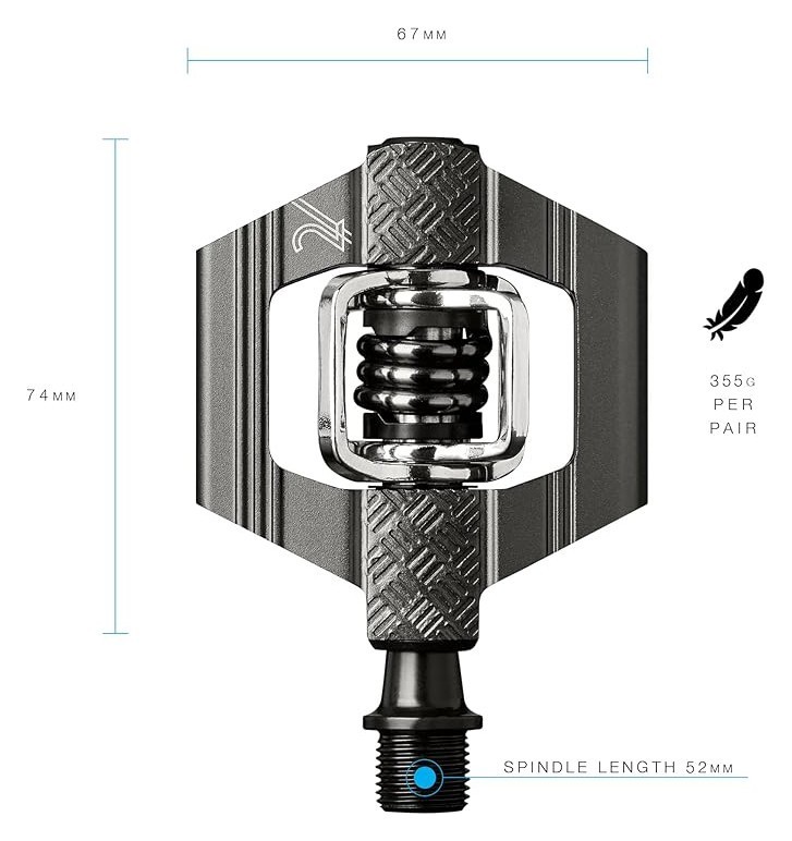 Педали для велосипеда Crankbrothers CANDY 2 Dr.grey/black (16173)
