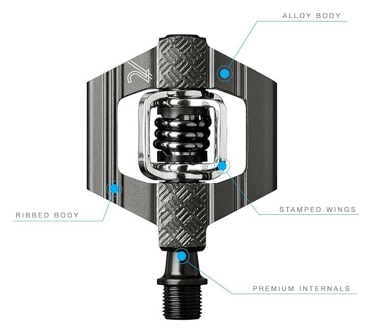 Педали для велосипеда Crankbrothers CANDY 2 Dr.grey/black (16173)