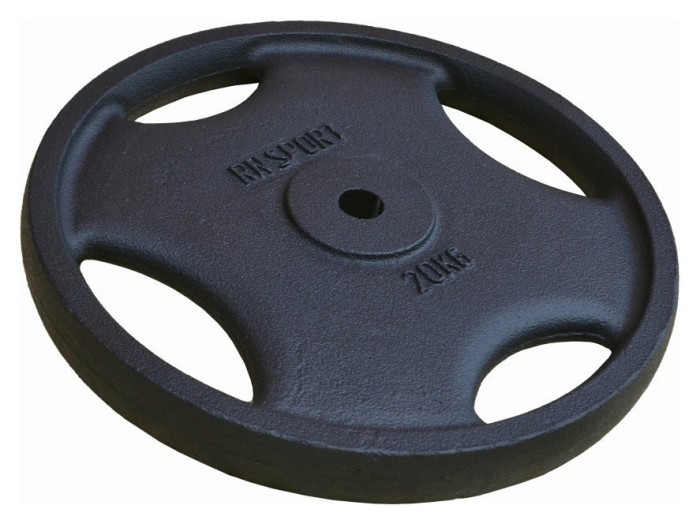 Блин (диск) RN-Sport 20 кг под гриф Ø25мм для штанги с Quatro хватом