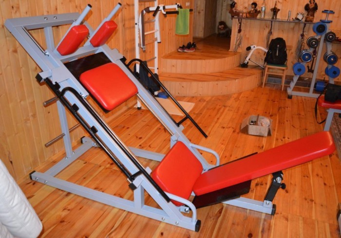 Жим ногами та Гакк-машина 2 в 1