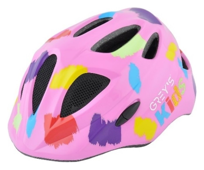 Шолом велосипедний GREY'S, рожевий глянсовий, укр, укр