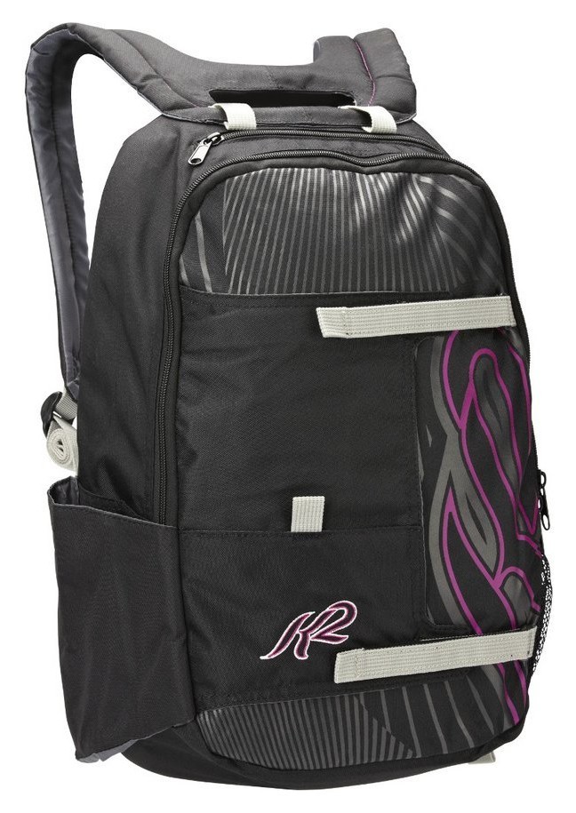 Рюкзак для роликових коньків K2 Alliance Pack 20 L Black/grey/purple (3041400), укр, укр