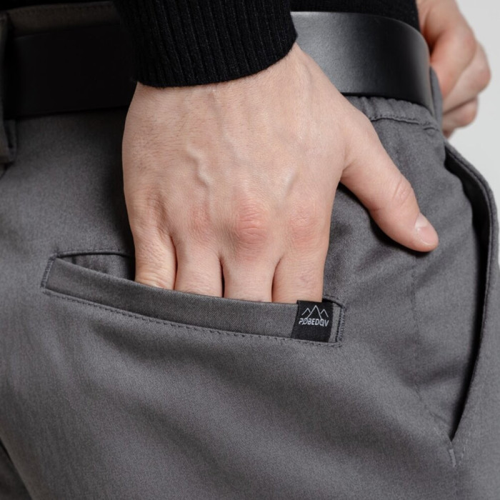 Брюки Pobedov котоновые мужские темно-серые, Брюки Pobedov Gentle темно-серые