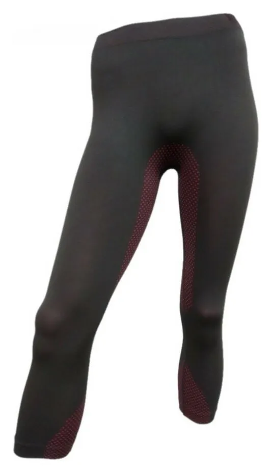 Термобелье для дорослих: штани жіночі K2 ALL TERRAIN WOMEN 3/4 PANTS XS, S Black/rosebud (70059) (S, XS black/rosebud)