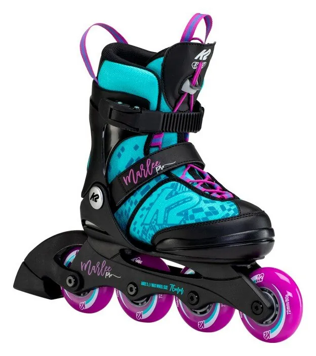 Роликові коньки дитячі K2 MARLEE PRO S (29-34) 170-205см Black/blue/purple (30F0225.1.1) (170-205мм)