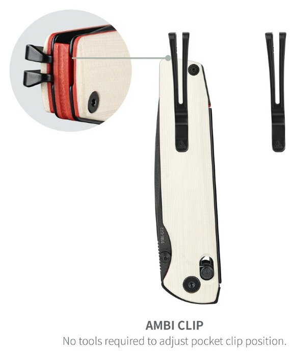 Ніж складаний SRM Terrier 258L-GT2, білий, укр, укр