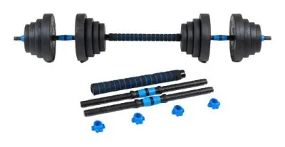 Гантели разборные битумные THUNDER GYM-02 с соединителем для штанги, 2 x 10 кг