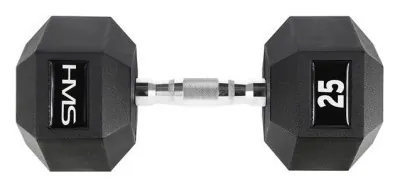 Гантель шестигранна HMS HEX PRO, 25 кг