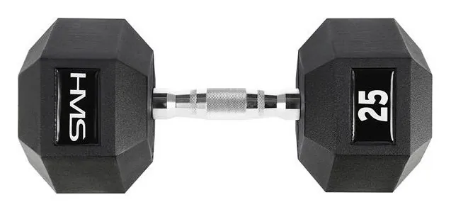 Гантель шестигранна HMS HEX PRO, 25 кг