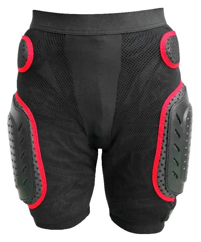 Шорти захисні спортивні USD ARMOR SHORTS L Black/red (USS17U1E) (L black, red)