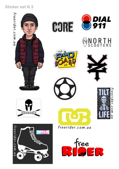 Наклейка (стикер) коллаборация 047020