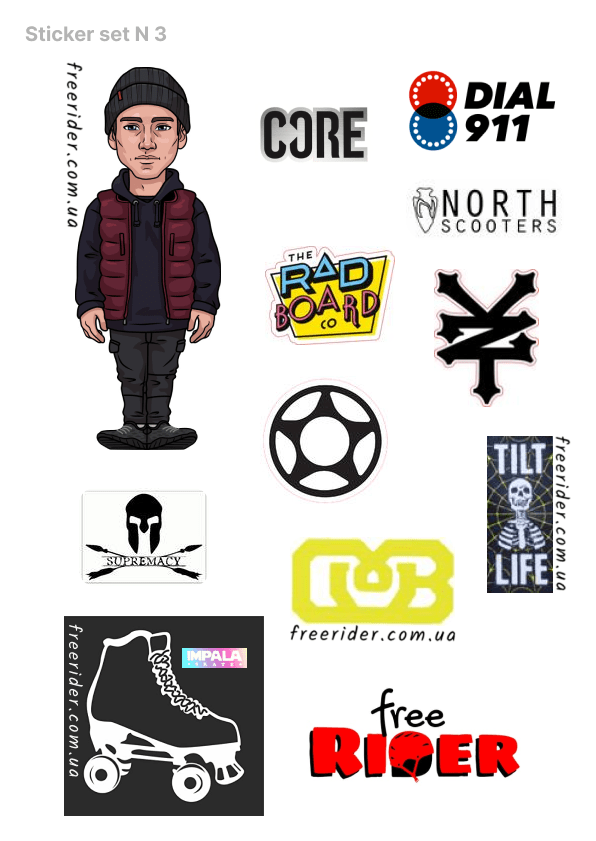 Наклейка (стикер) коллаборация 047020